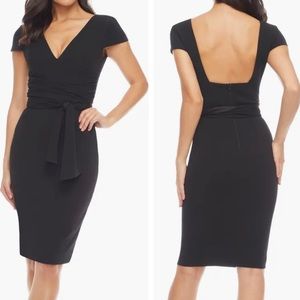 Dress the Population; Dana Wrap Waist Cocktail Dress